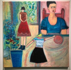 'Museum Musings #3 After Frida, ' Josette Simon-Gestin, Acrylic Painting