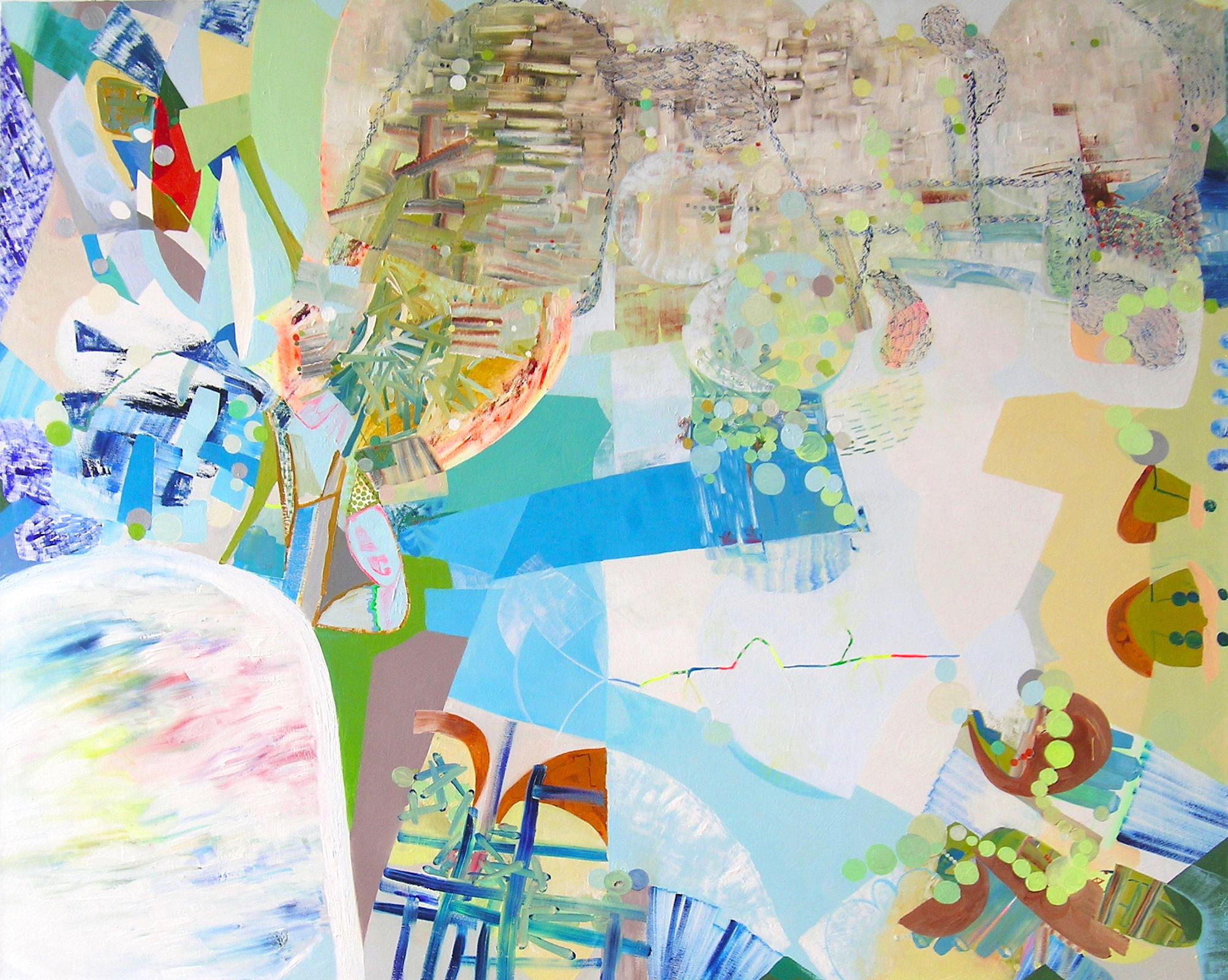 Josette Urso
Oh So!, 2020
olio su tela
48 x 60 pollici.
(urso192)

La pittrice newyorkese Josette Urso dipinge intuitivamente in reazione all'ambiente circostante, sia all'interno che all'esterno del suo studio. Utilizzando un'intensa e delicata