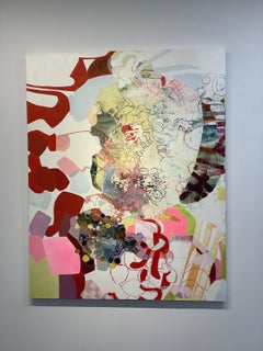 Say Yes - Abstract Red White Pink Lilas Burgundy Yellow Green Patterns, 2017