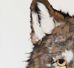 Wolf en cuivre blanc