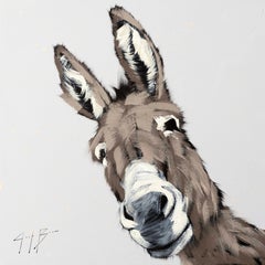Burro en Salpicadura Azul Claro