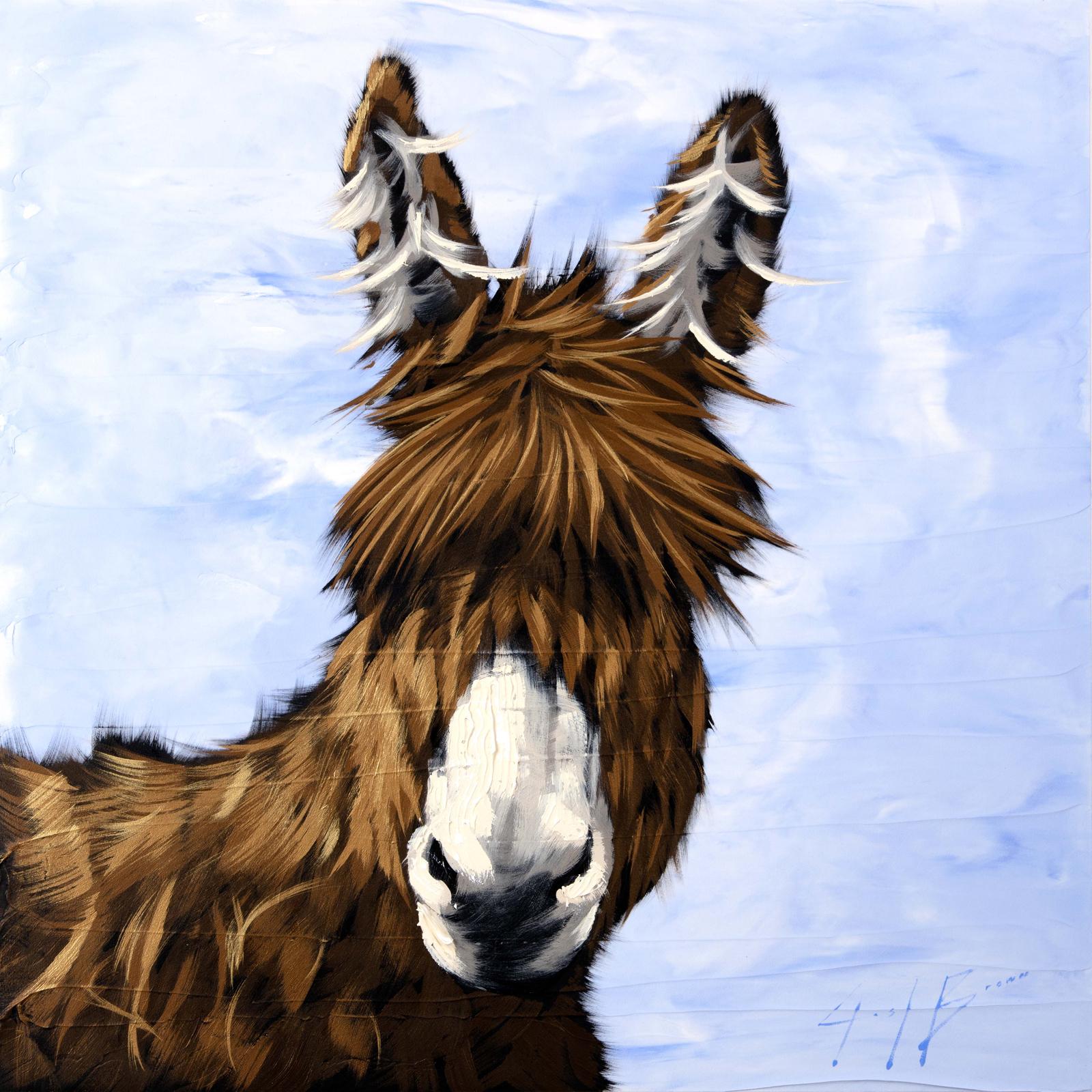 Josh Brown Animal Painting - Donkey on Sky 1 of 4