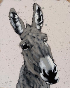 Esel auf Warm Grey Splash