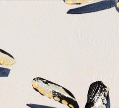 Gold Sea Turtles on Off White Splash