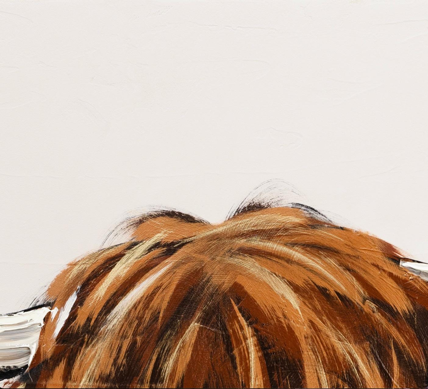 Highland Cow and Calf - Contemporary Painting by Josh Brown