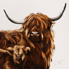 Highland Cow and Calf
