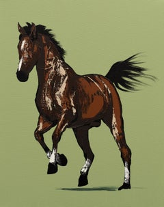 Horse on Green