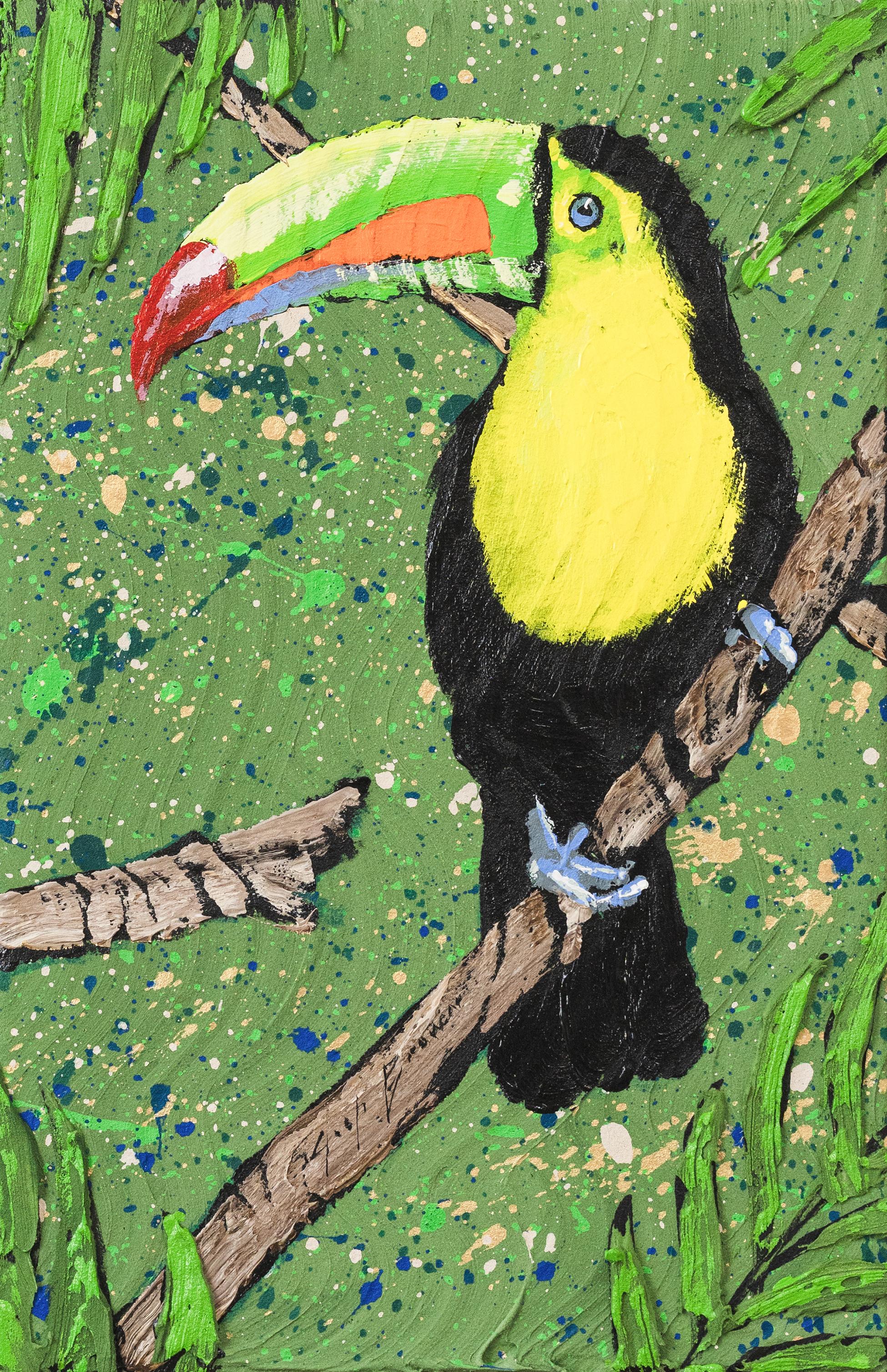Josh Brown Animal Painting - Tree Tops - Toucan