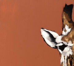 Two Giraffe on Terracotta II