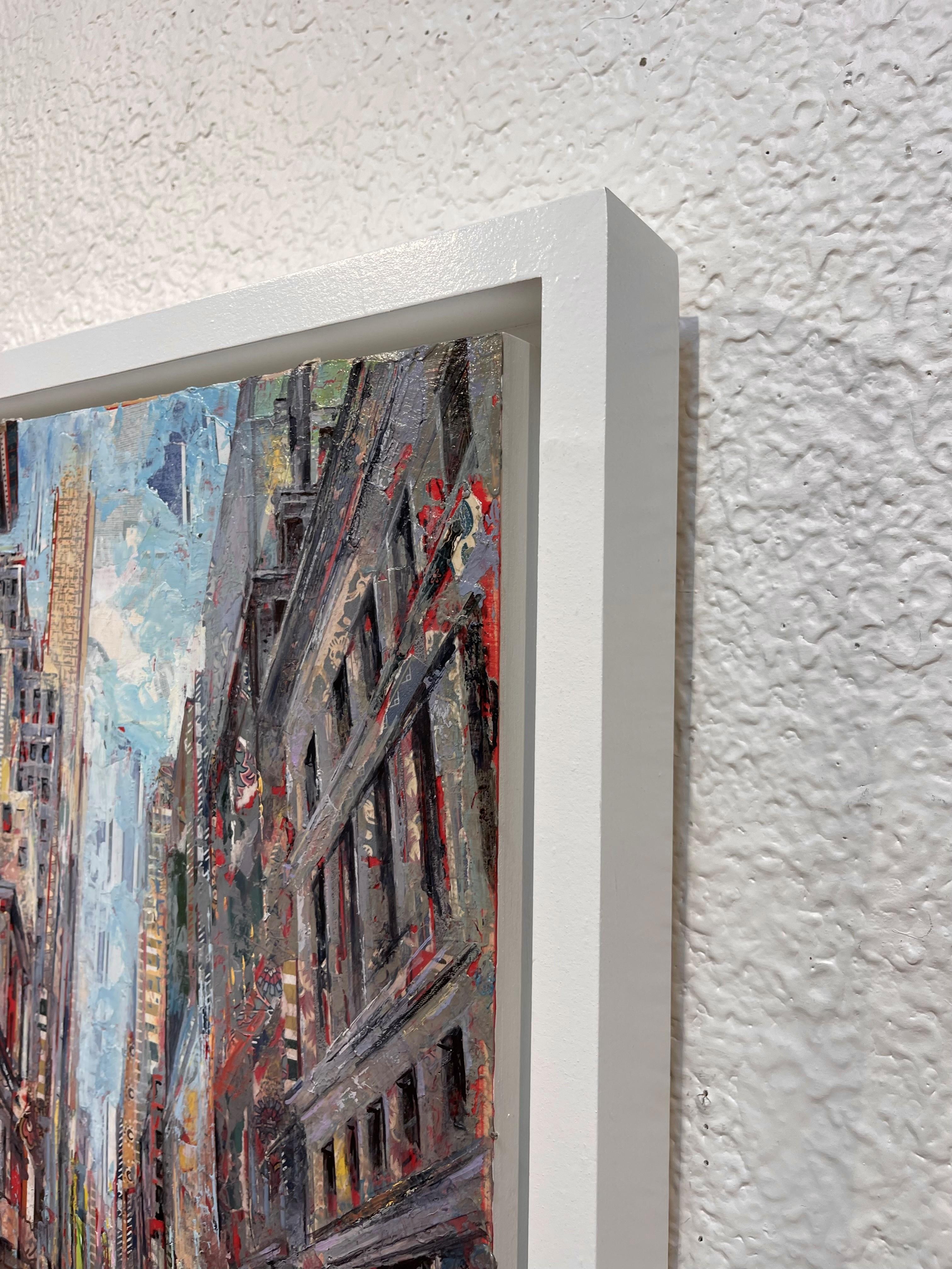 „Only a Cadillac Will Do“ von Josh George, Gemälde in Mischtechnik, Stadtlandschaft im Angebot 3