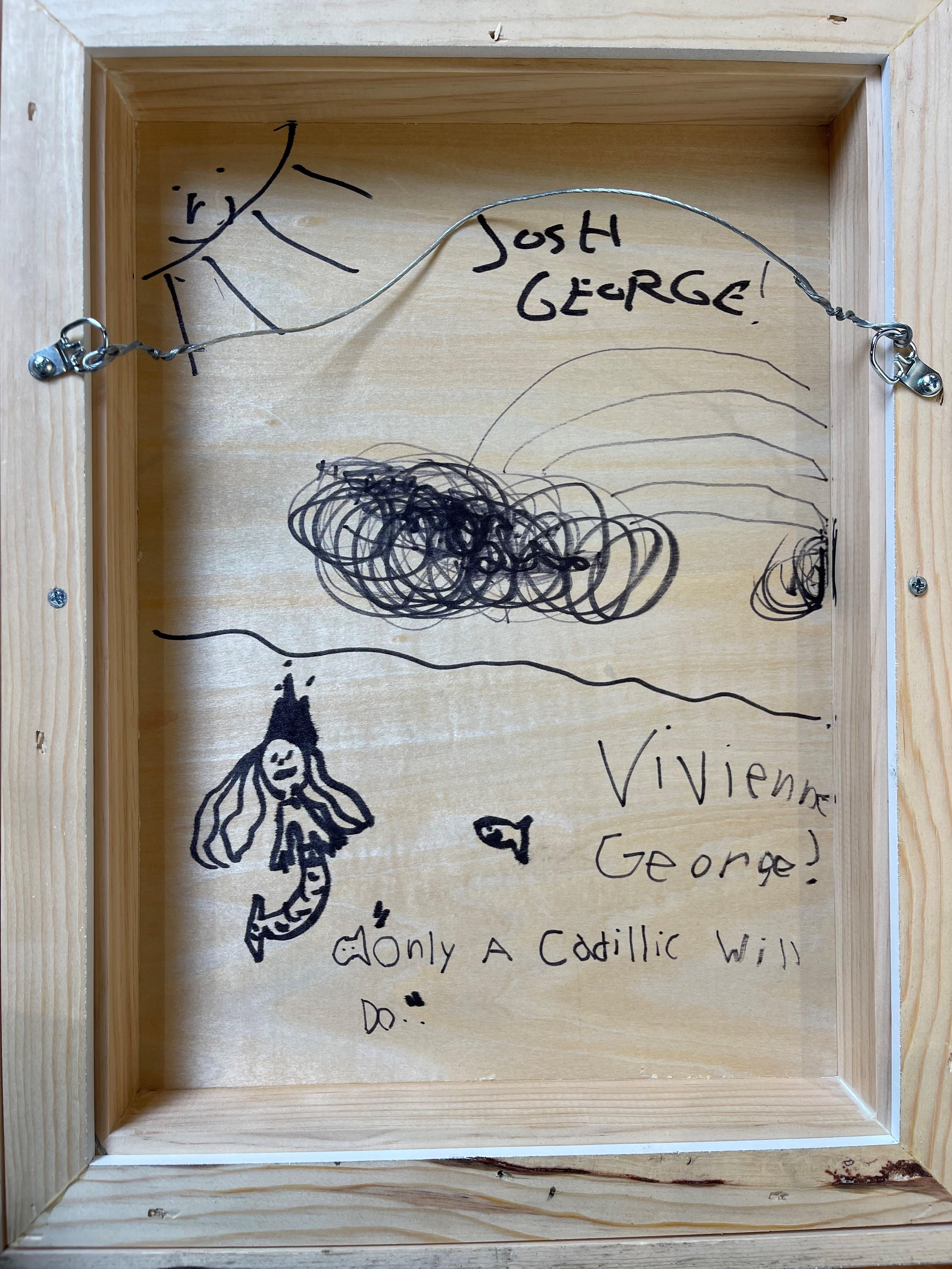 „Only a Cadillac Will Do“ von Josh George, Gemälde in Mischtechnik, Stadtlandschaft im Angebot 4