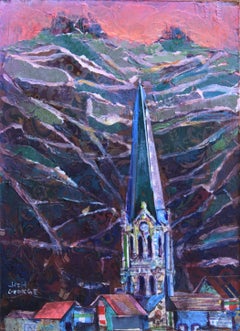 "Tain L'Hermitage" de Josh George, Pintura en técnica mixta