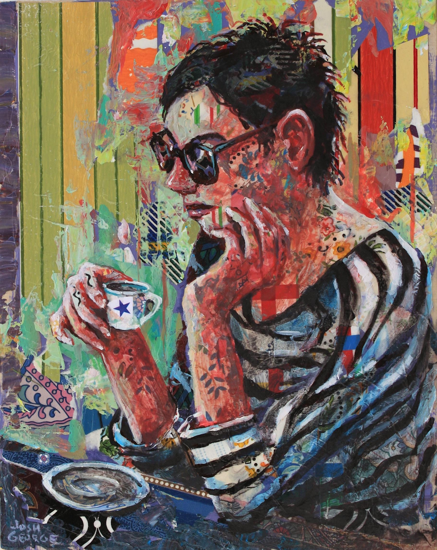Landscape Painting Josh George - Deux, voire trois fois par jour