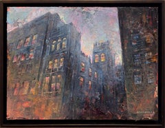 "Understanding of Bat Wing Revolution, " Mixed Media Painting