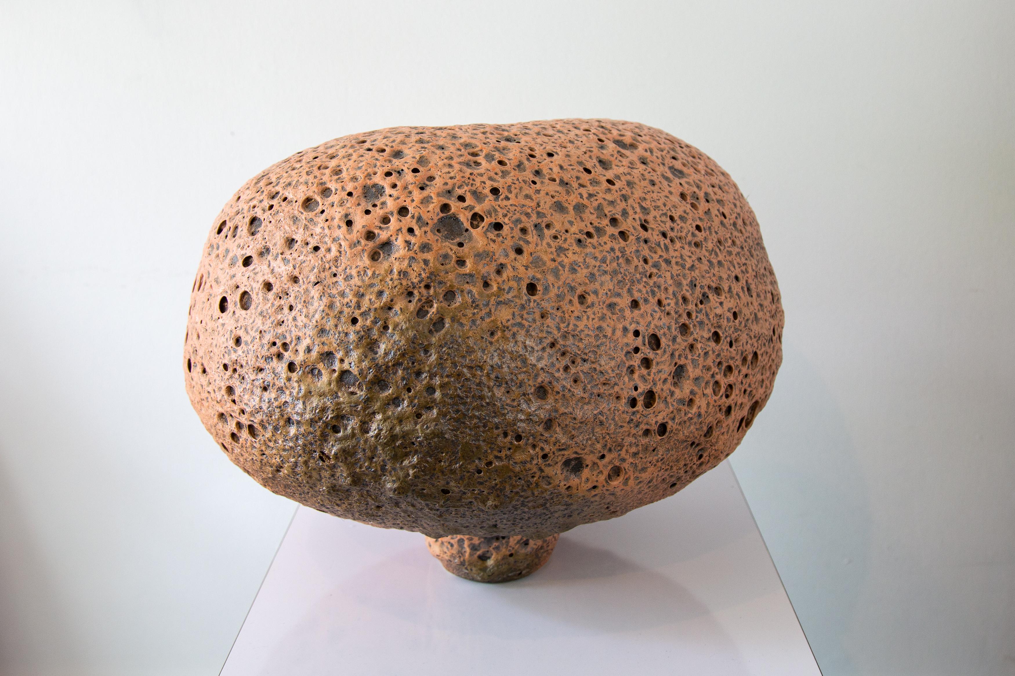 American Josh Herman Pink Moon Vase For Sale