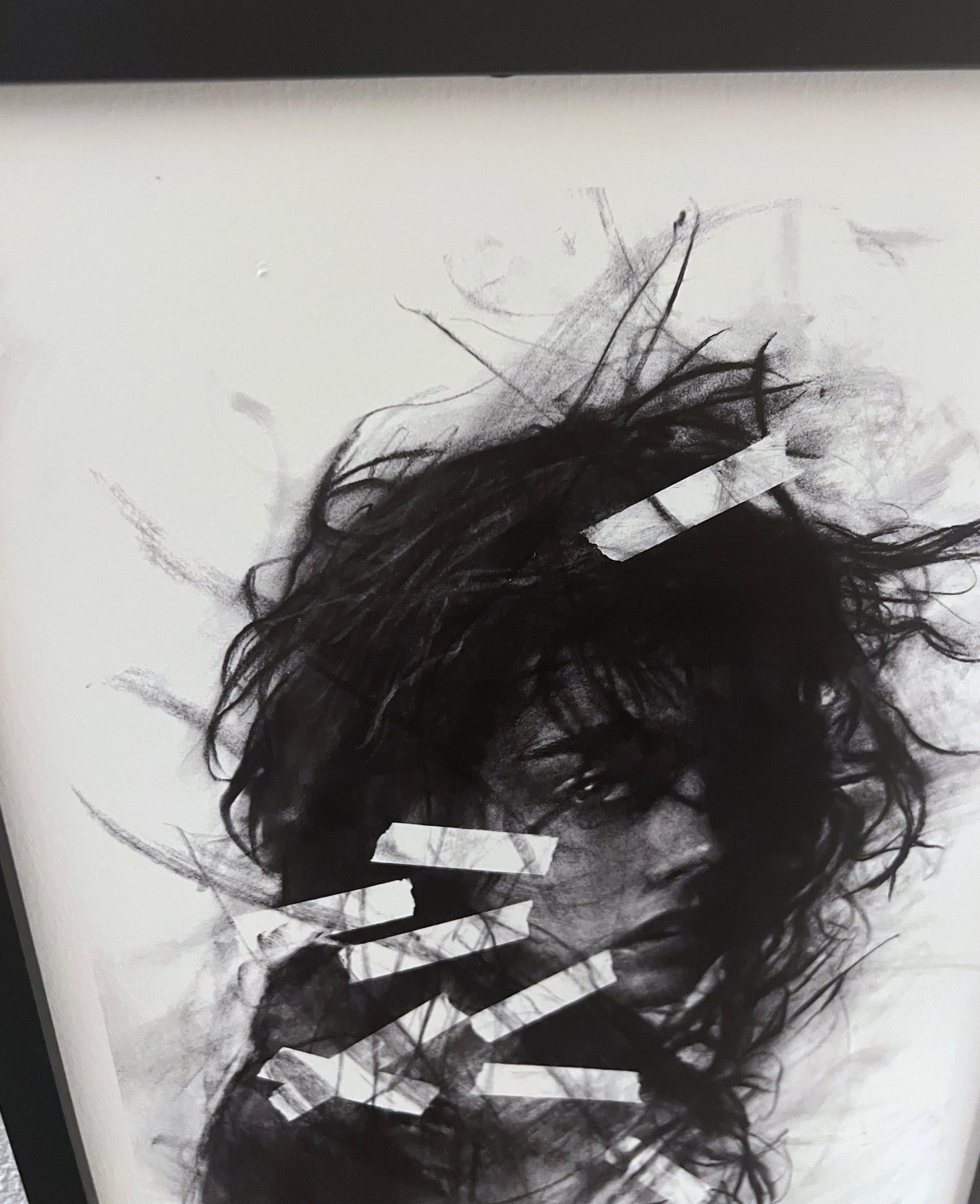 Dies ist eine archivierte Druckvorlage auf schwerem Papier gerahmt, von Internet-Sensation mad charcoal
Er wird vertreten durch Krause Gallery NYC 

