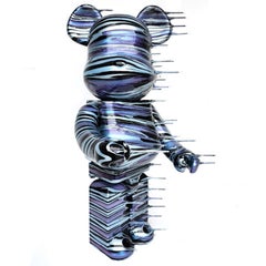 Blown Away 1000% Bearbrick-Blanco Arco Iris