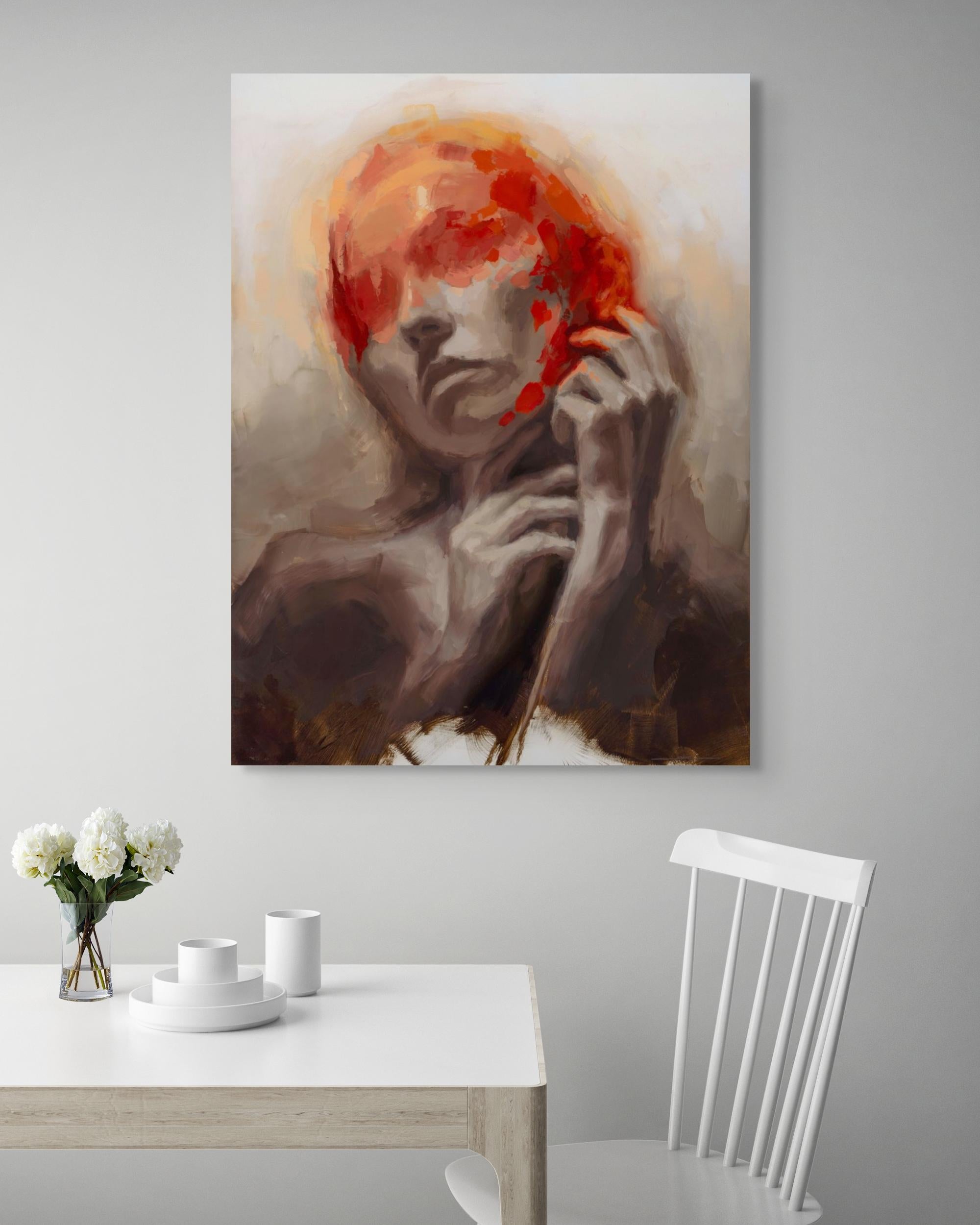 „Awaken“ (2024) von Josh Sorrell, Originales Ölporträtgemälde im Angebot 4