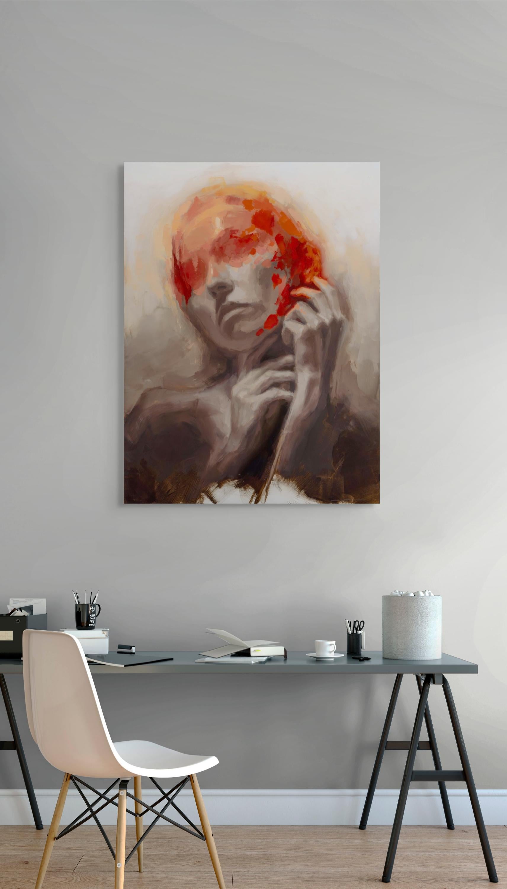 „Awaken“ (2024) von Josh Sorrell, Originales Ölporträtgemälde im Angebot 6