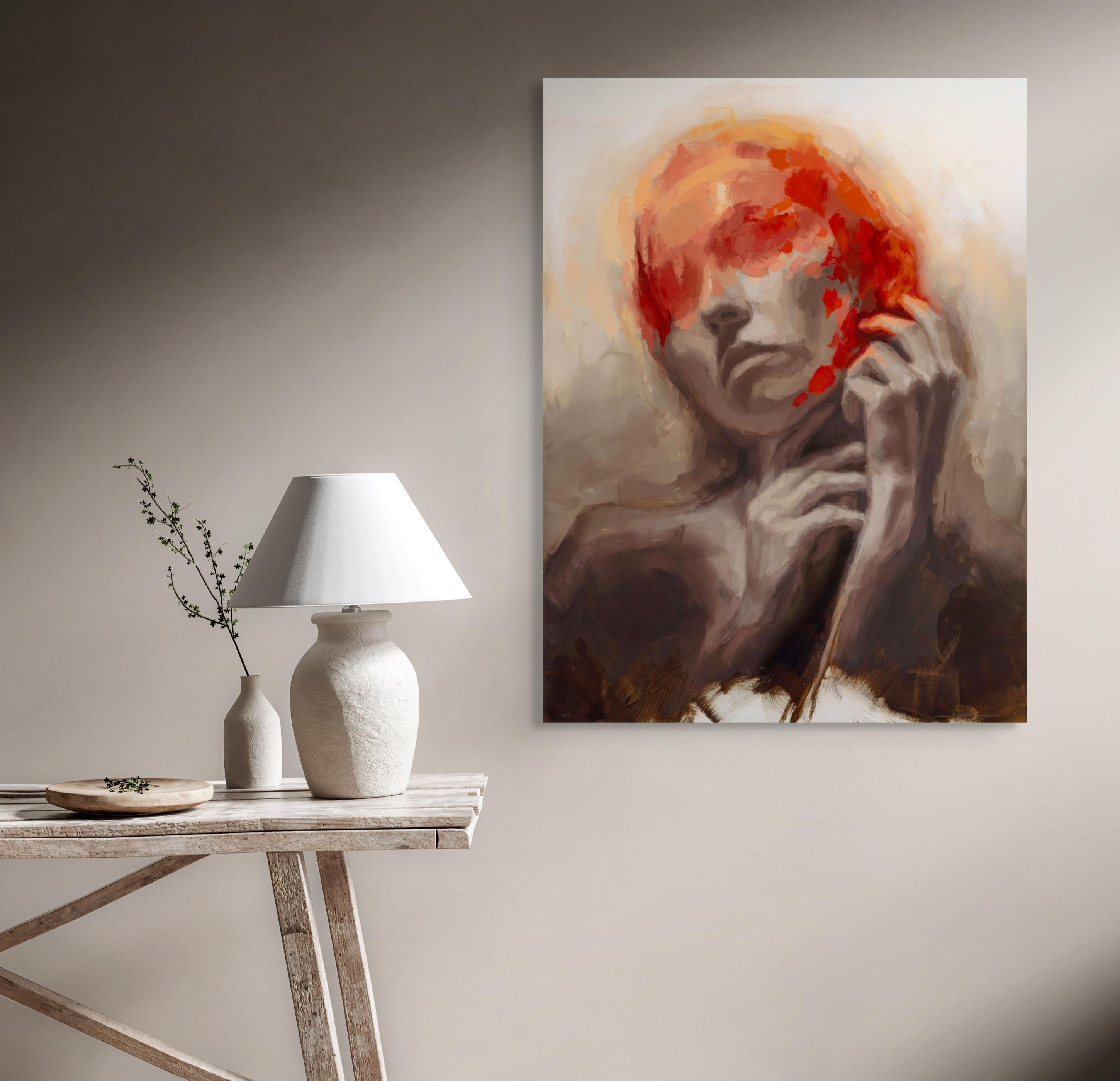 „Awaken“ (2024) von Josh Sorrell, Originales Ölporträtgemälde im Angebot 7