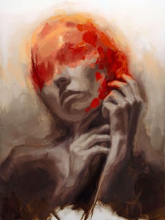 "Despierta" (2024) de Josh Sorrell, Pintura original al óleo con retrato