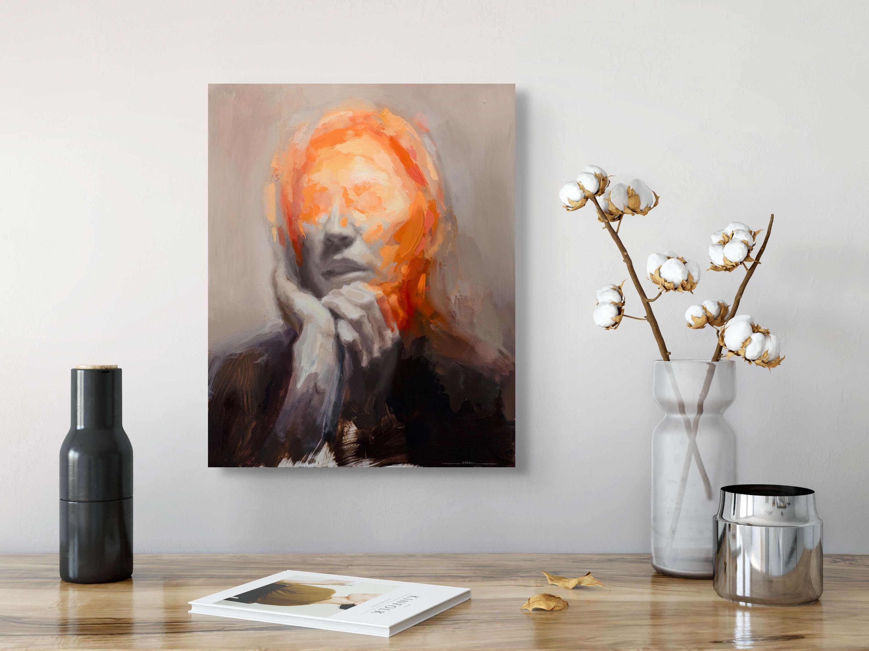 „Euphoria“ (2024) von Josh Sorrell, Originales Ölporträtgemälde im Angebot 7