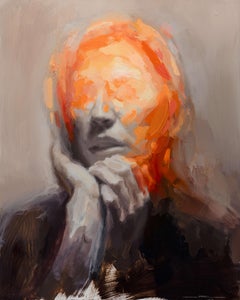 "Euforia" (2024) de Josh Sorrell, Pintura original al óleo con retrato
