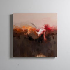"Levitate" (2025) par Josh Sorrell, peinture originale de portrait à l'huile