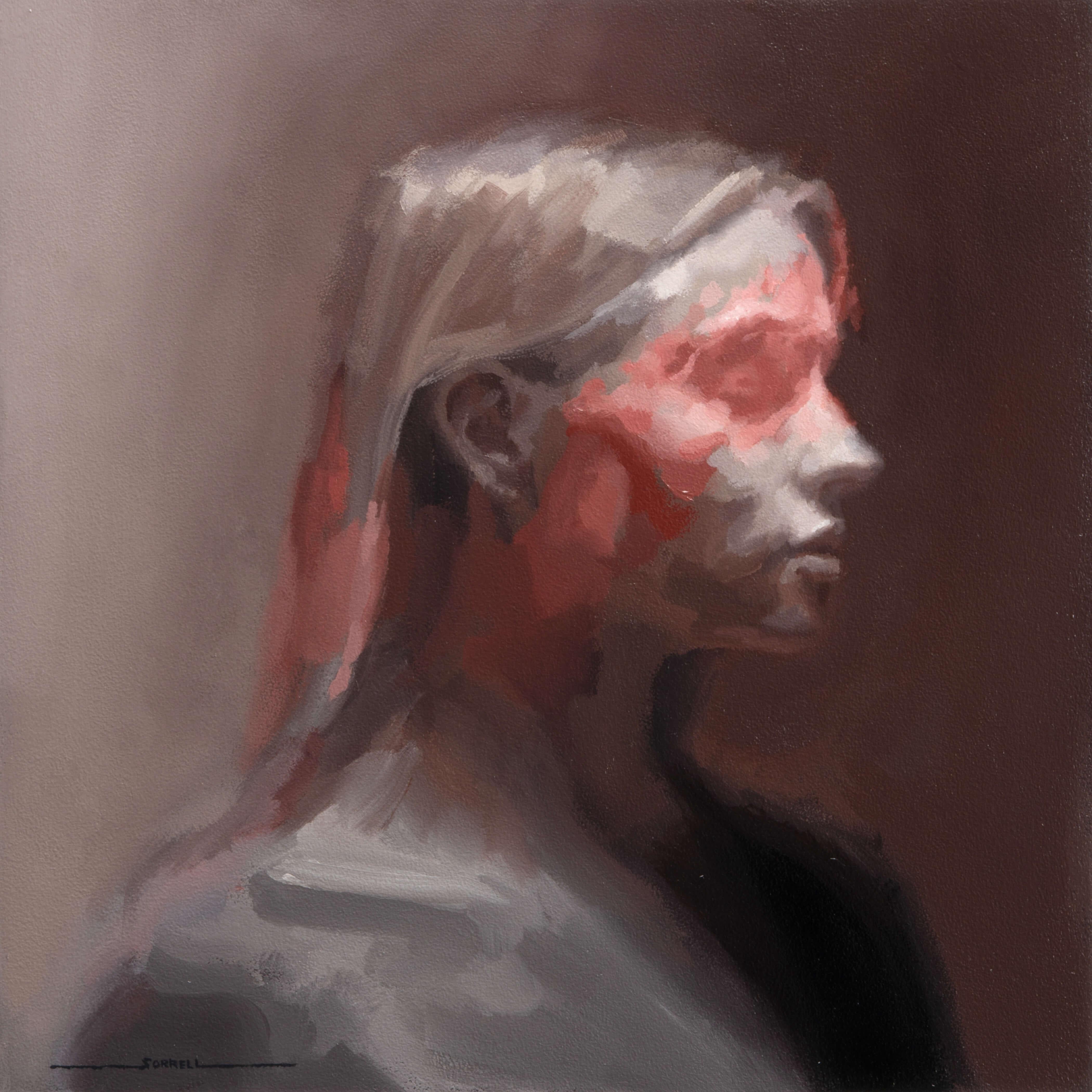 "Lucid" (2025) di Josh Sorrell, ritratto originale a olio