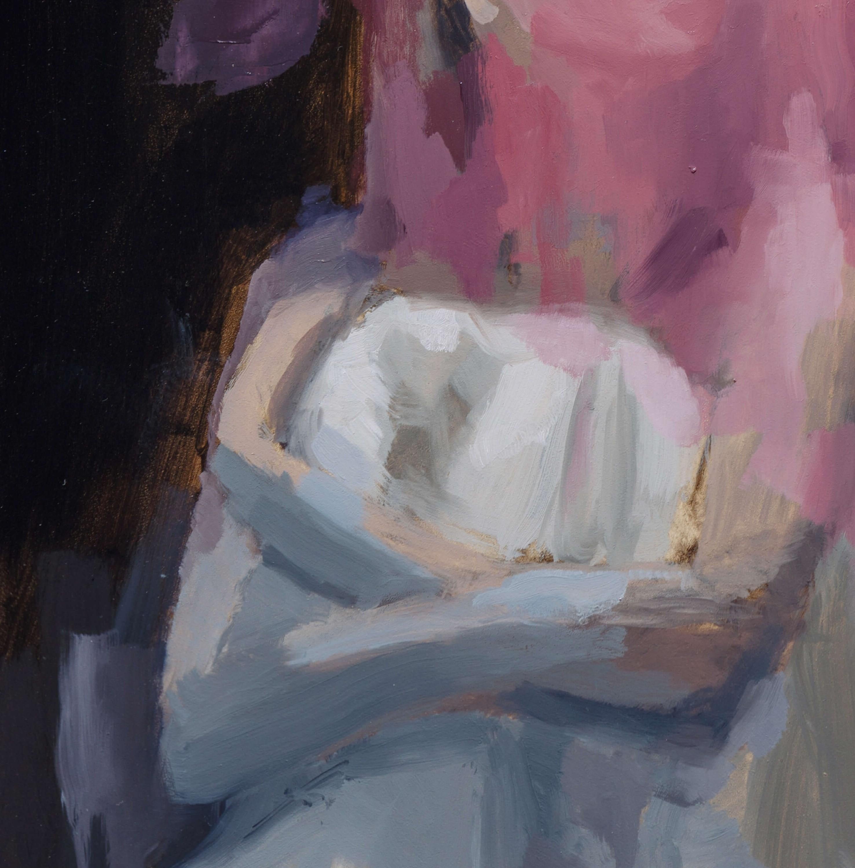 „Midnight“ (2022) von Josh Sorrell, Original Ölporträtgemälde im Angebot 2
