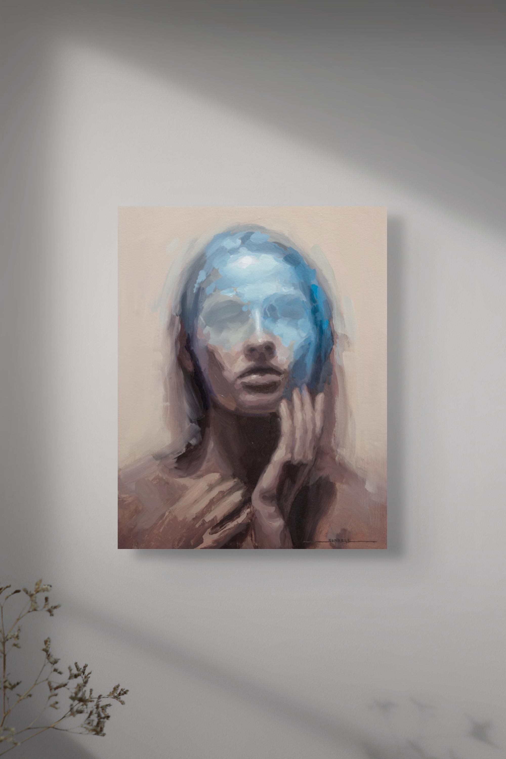 „Renewal“ (2024) von Josh Sorrell, Original-Ölgemälde, Surreales Porträt im Angebot 9