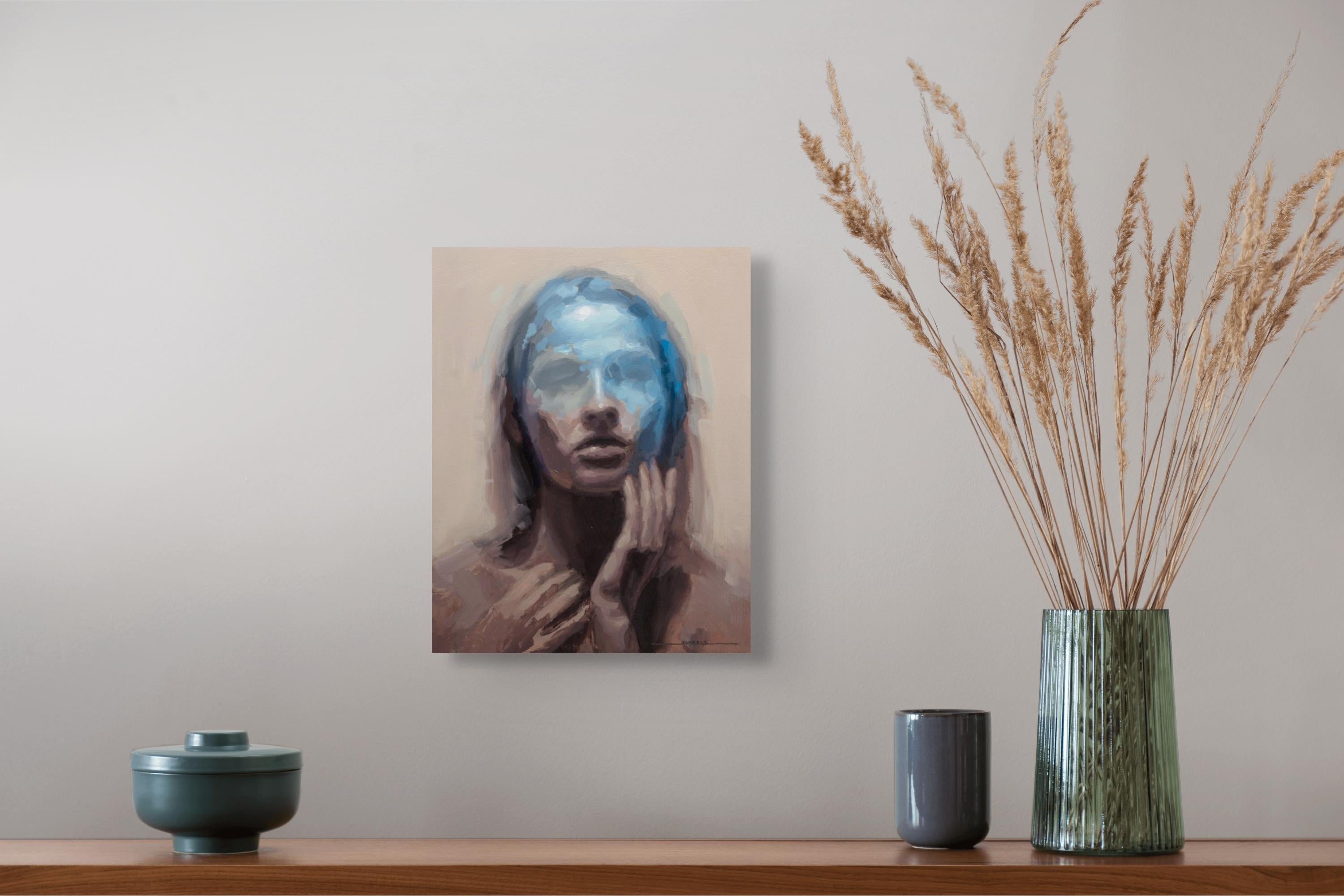 „Renewal“ (2024) von Josh Sorrell, Original-Ölgemälde, Surreales Porträt im Angebot 7