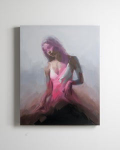 "Rupture" (2025) par Josh Sorrell, peinture originale de portrait à l'huile