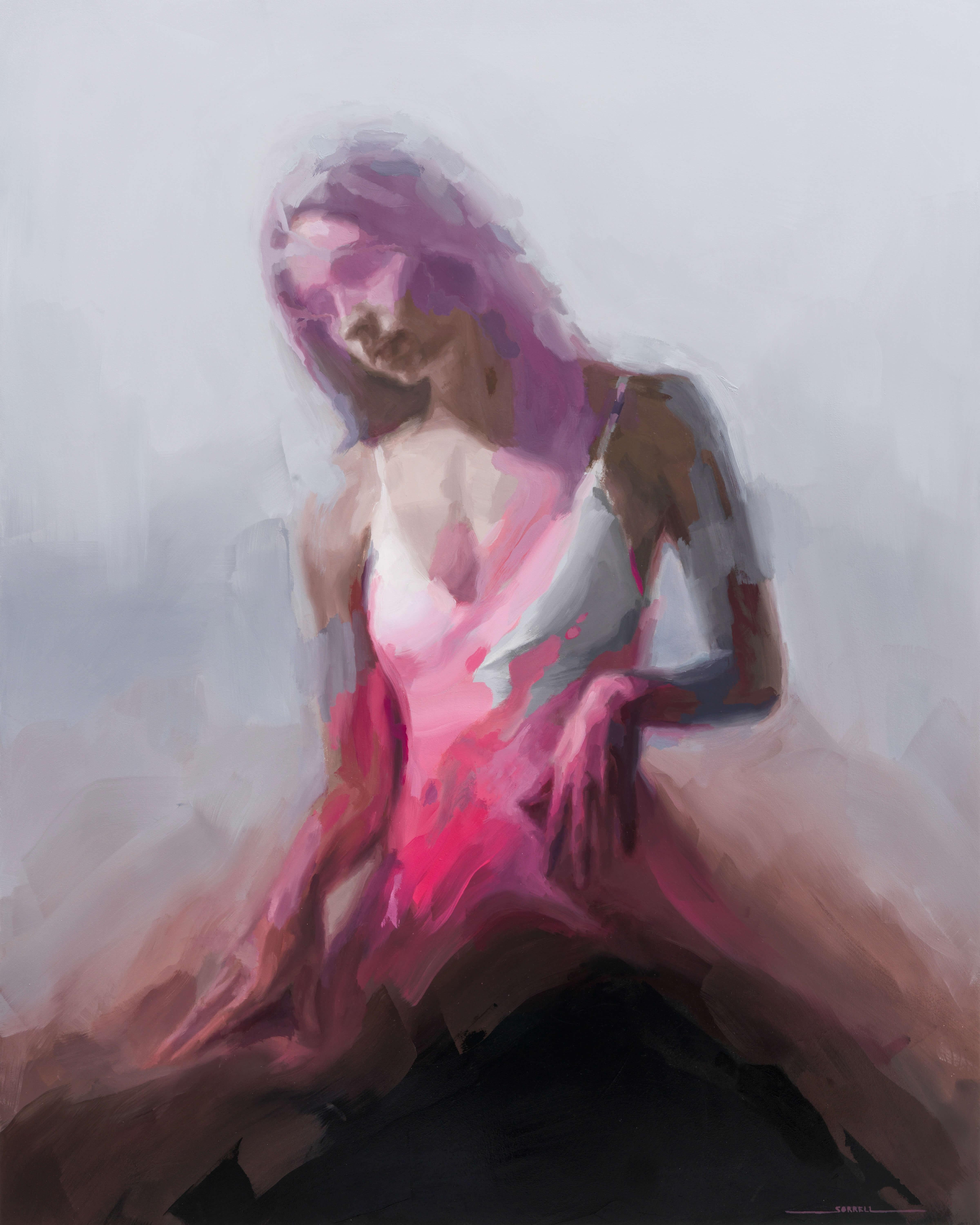 "Rupture" (2025) di Josh Sorrell, ritratto originale ad olio