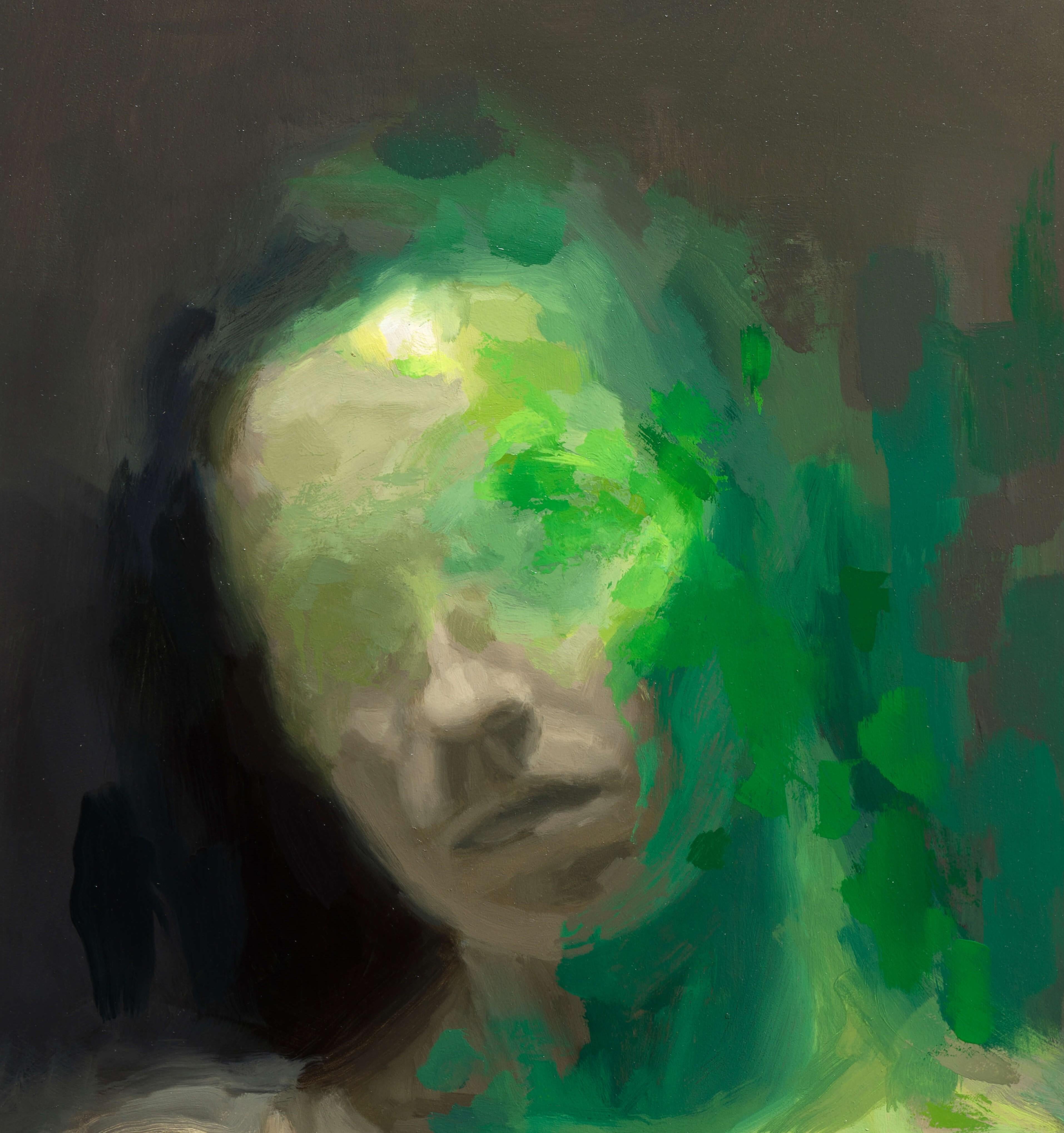 « Seed » (2024) de Josh Sorrell, peinture à l'huile originale de portrait en vente 1