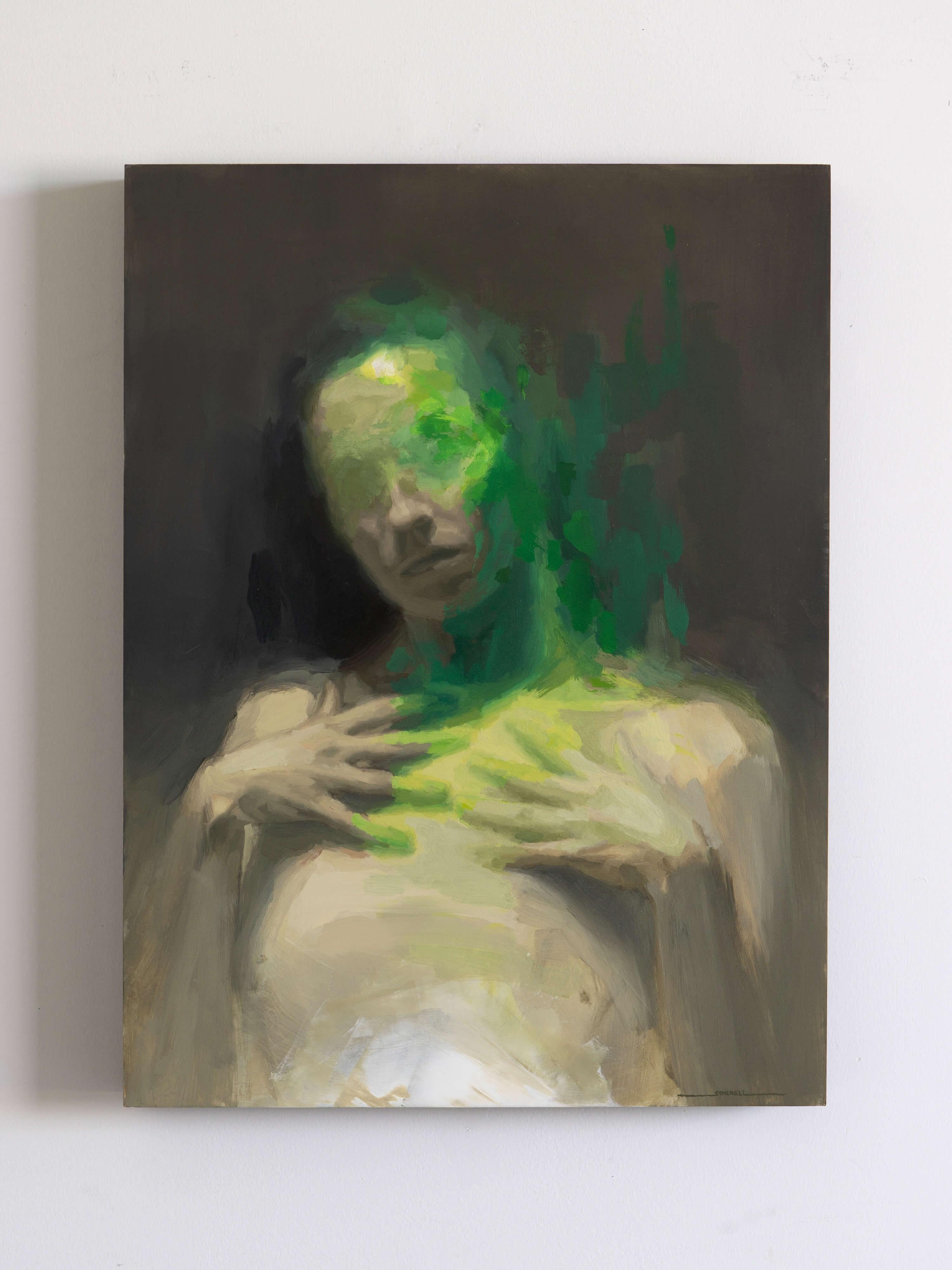 « Seed » (2024) de Josh Sorrell, peinture à l'huile originale de portrait en vente 3