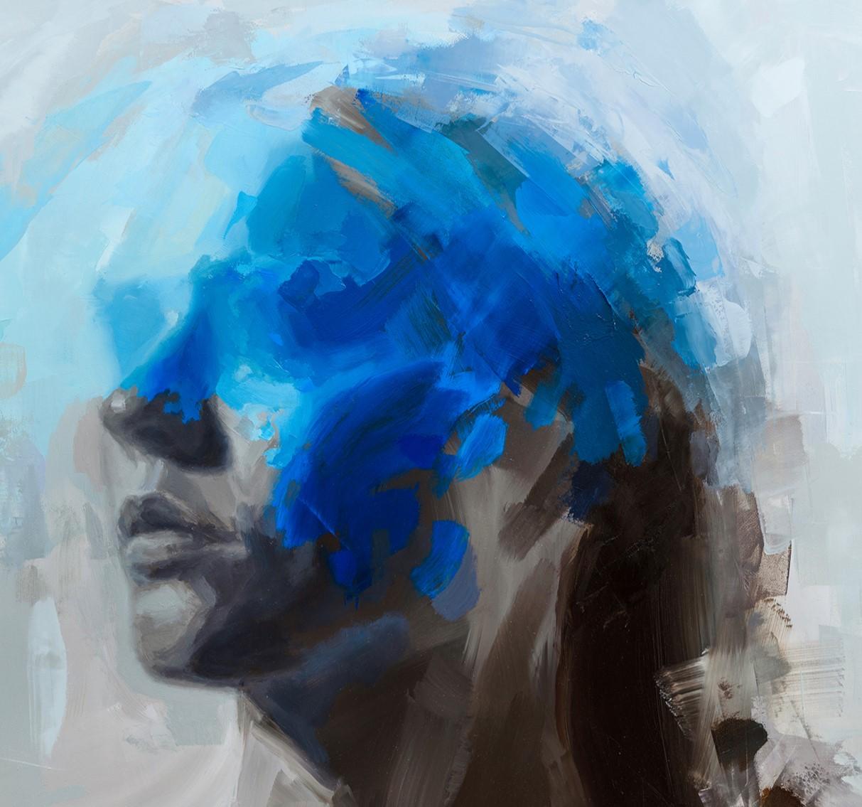 „Storm“ (2024) von Josh Sorrell, Originales Ölporträtgemälde im Angebot 2