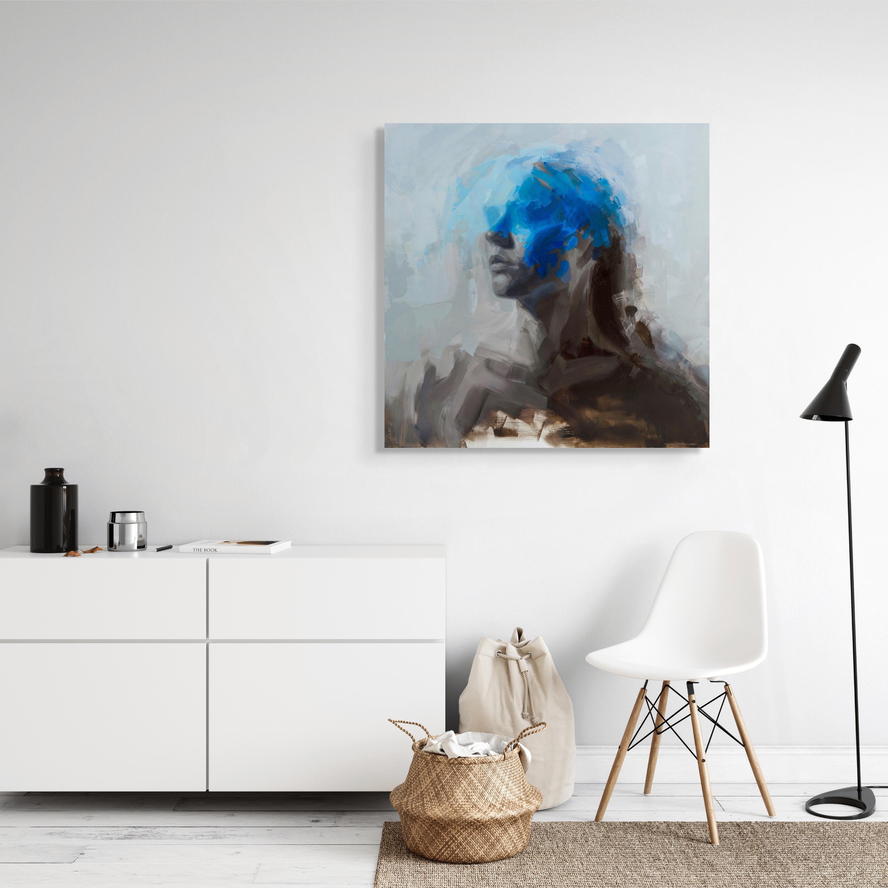 „Storm“ (2024) von Josh Sorrell, Originales Ölporträtgemälde im Angebot 4
