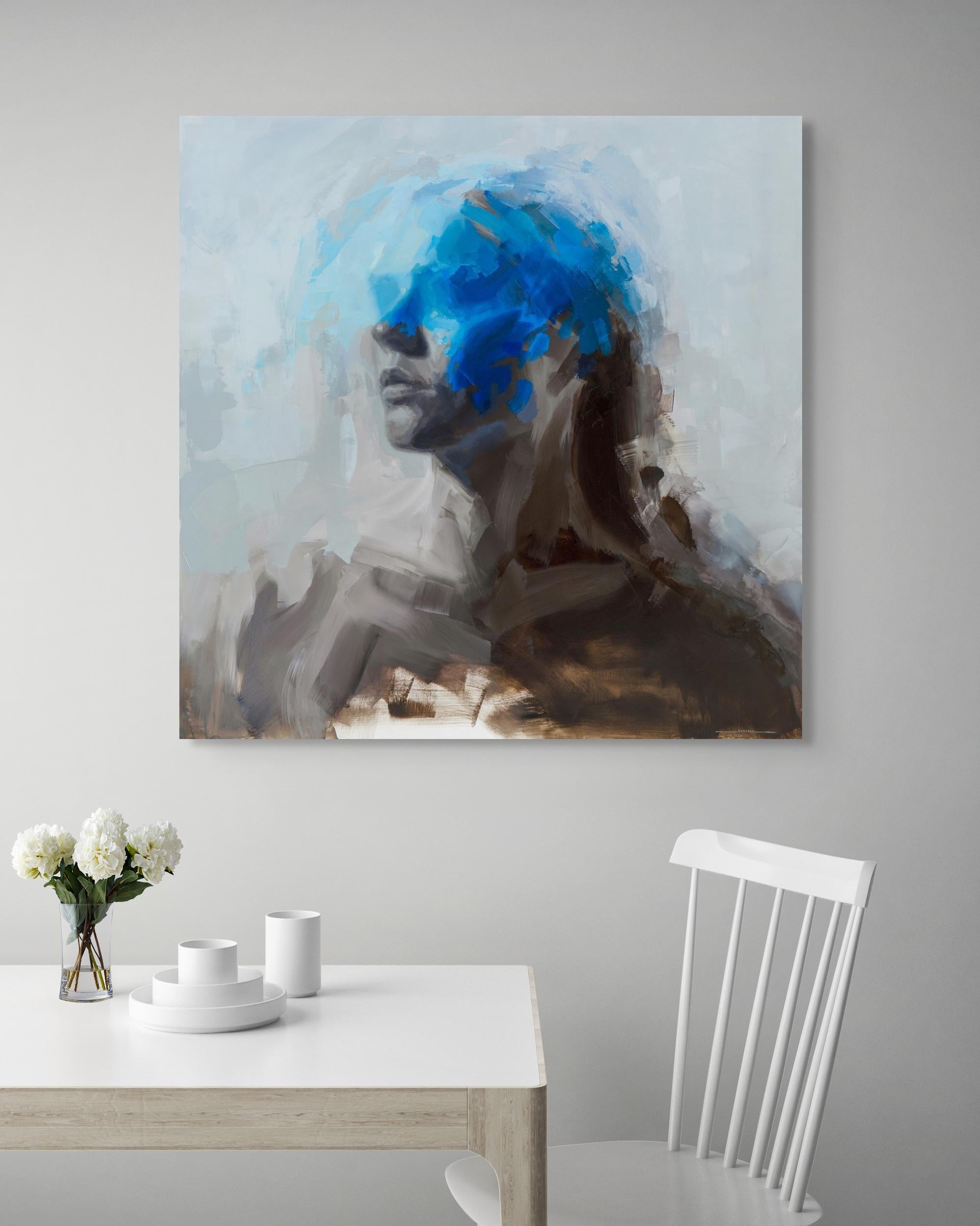 „Storm“ (2024) von Josh Sorrell, Originales Ölporträtgemälde im Angebot 8