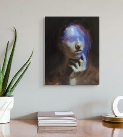 "Vaporize" (2024) di Josh Sorrell, ritratto originale ad olio
