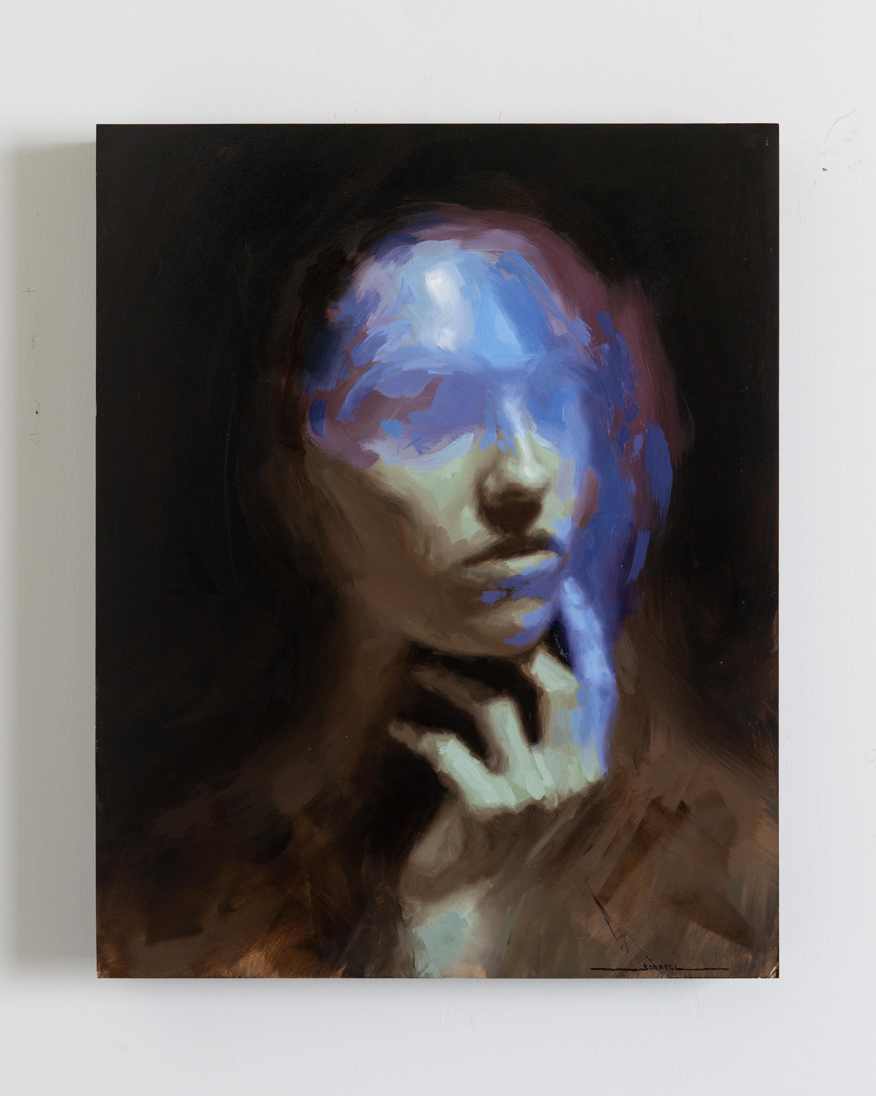 „Vaporize“ (2024) von Josh Sorrell, Originales Ölporträtgemälde im Angebot 3