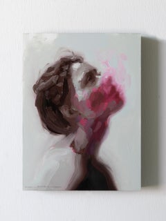 "Sussurri" (2024) di Josh Sorrell, Pittura a olio originale, Ritratto surreale