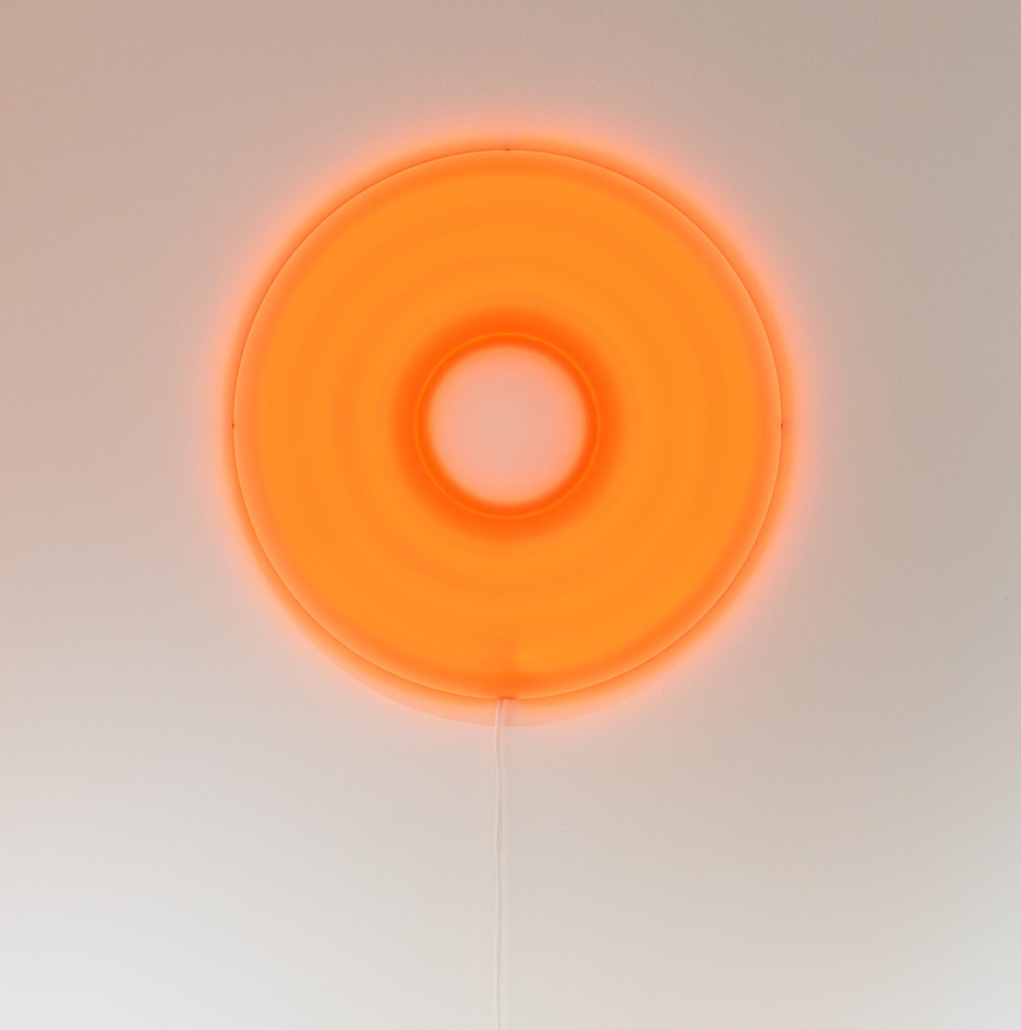 Donut (Orange) - Sculpture by Josh Sperling