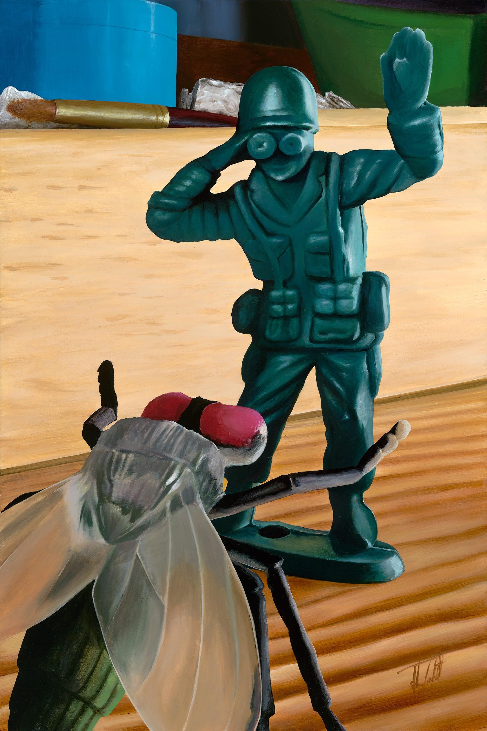 Josh Talbott Still-Life Painting - "Swat", Acrylic Painting