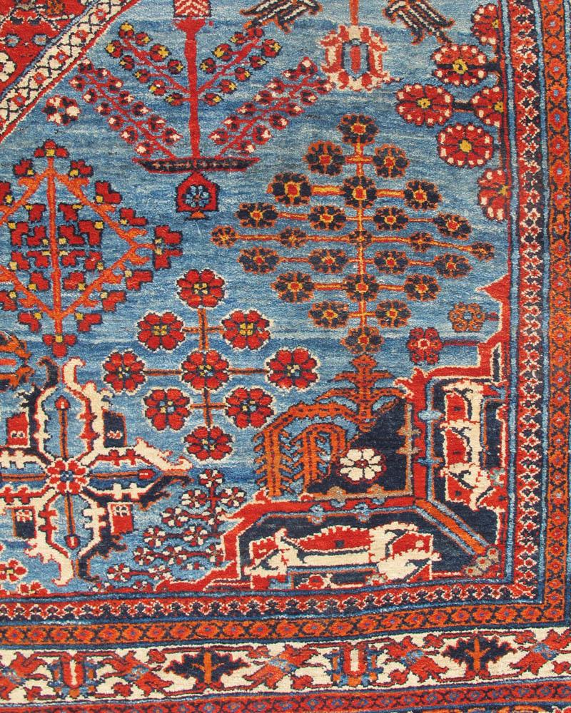 Hand-Knotted Antique Persian Joshegan Carpet, 19th Century For Sale