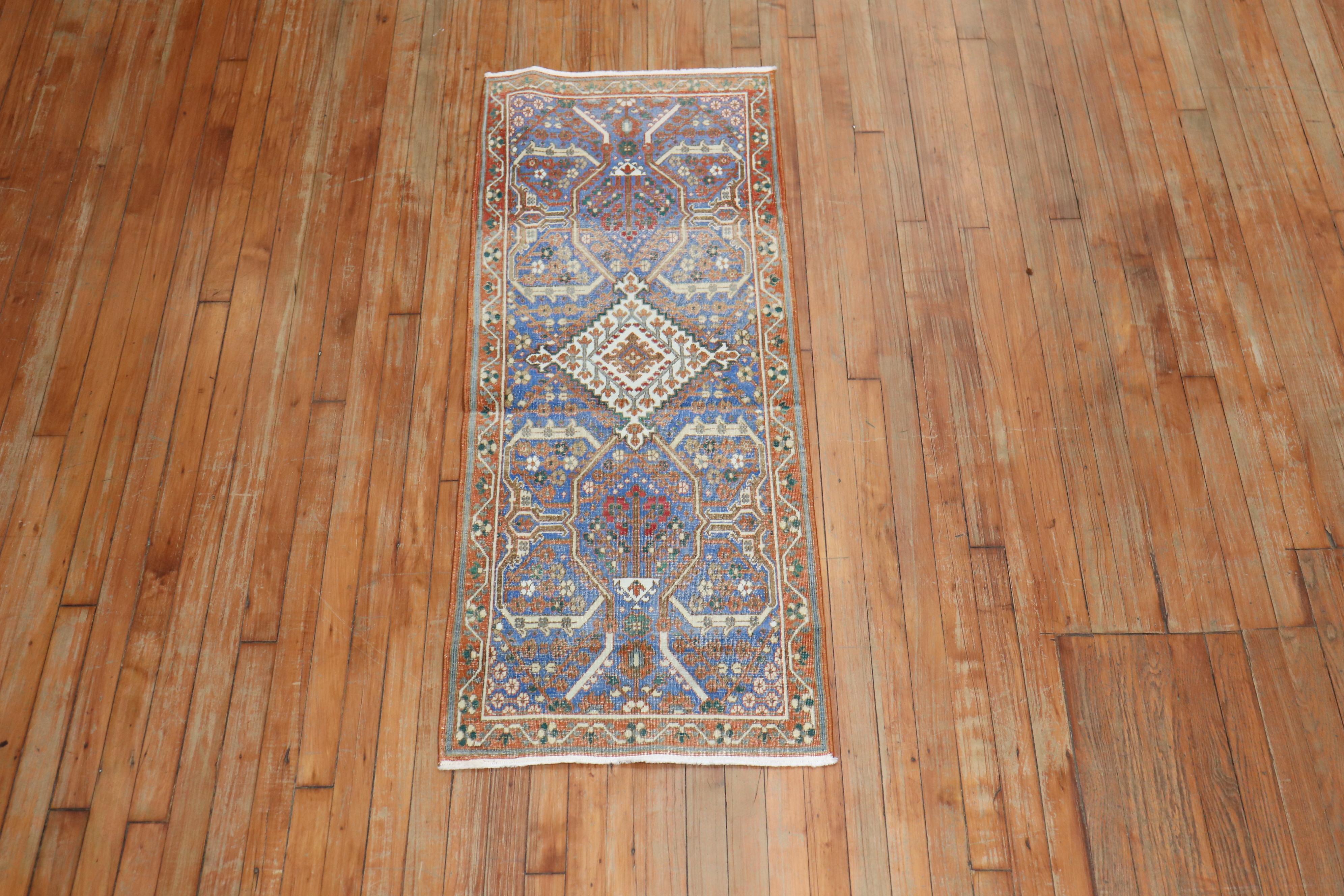 Wool Joshegan Persian Small Narrow 20th Century Runner For Sale