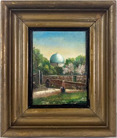 Kever Rachel's Tomb Palestine Oil on Wood Panel of the Tomb of Rachel 1932