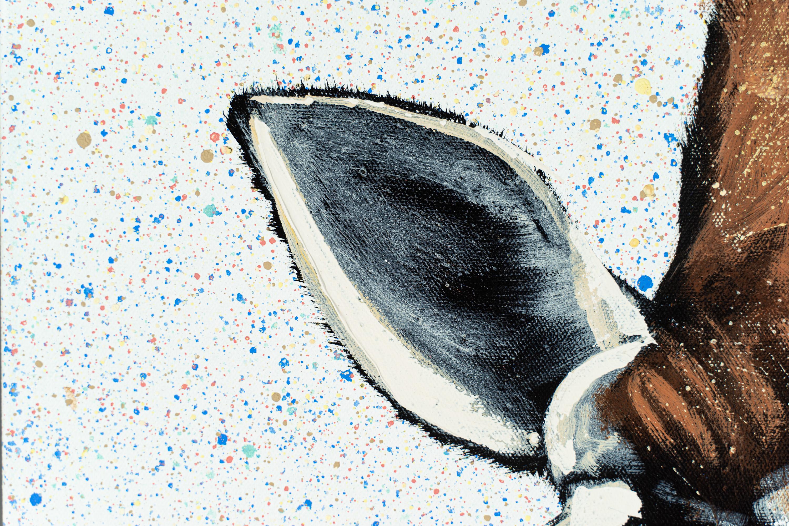 giraffe with mustache