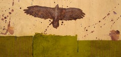"Glen Canyon Citizens - Red Tailed Hawk" in Acrylic on Cradled Wood Panel