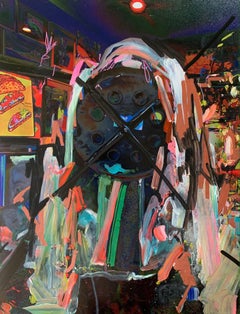 Brit Baker, Acrylic over Photograph Painting, 2022